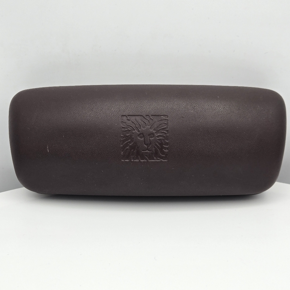 Anne Klein Glasses Clamshell Case in Brown